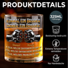 Personalisierte Whiskyglas – Geschenk für Bruder – Ein Hoch auf Brüder