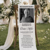 Personalisierte Stuhlbanner Hochzeit mit Foto - Gedenkgeschenke Bräute und Bräutigame - Nie vergessen