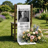 Personalisierte Stuhlbanner Hochzeit mit Foto - Gedenkgeschenke Bräute und Bräutigame - Nie vergessen