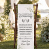 Personalisierte Stuhlbanner Hochzeit - Gedenkgeschenke Bräute und Bräutigame - Liebe endet niemals