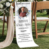 Personalisierte Stuhlbanner Hochzeit mit Foto - Gedenkgeschenke Bräute und Bräutigame - Heute im Herzen dabei