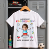 Personalisiertes Kinder-T-Shirt – Geschenk zur Einschulung – Kleine Schritte, große Träume