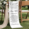 Personalisierte Stuhlbanner Hochzeit - Gedenkgeschenke Bräute und Bräutigame - Im Herzen vereint