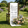 Personalisierte Stuhlbanner Hochzeit - Gedenkgeschenke Bräute und Bräutigame - Im Herzen vereint