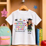 Personalisiertes Kinder-T-Shirt – Geschenk zur Einschulung – Bereit für große Träume