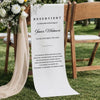 Personalisierte Stuhlbanner Hochzeit - Gedenkgeschenke Bräute und Bräutigame - Heute im Herzen dabei