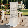 Personalisierte Stuhlbanner Hochzeit - Gedenkgeschenke Bräute und Bräutigame - Heute im Herzen dabei