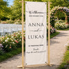 Personalisiertes Willkommensbanner – Geschenk für Brautpaare – Schön, dass ihr da seid