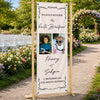 Personalisiertes Willkommensbanner mit Foto – Geschenk für Brautpaare – Willkommen zu unserer Hochzeit