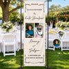 Personalisiertes Willkommensbanner mit Foto – Geschenk für Brautpaare – Willkommen zu unserer Hochzeit