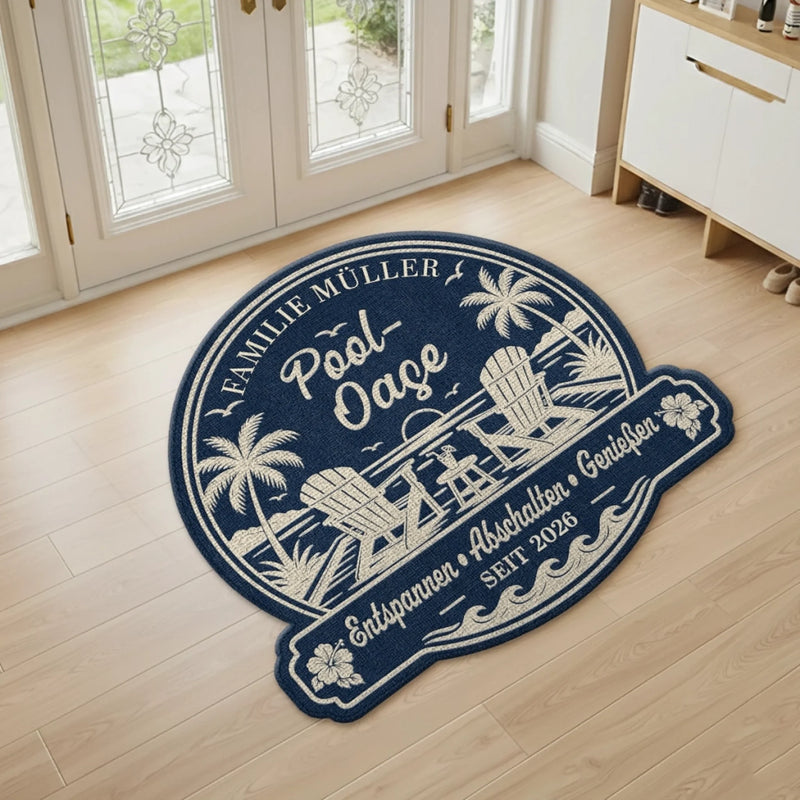 Personalisierte Fußmatte –  Sommergeschenk für Paar – Ein Leben voller Sommer