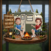 Personalisiertes Holzschild – Geschenk für Campingpaare – Mehr Camping, mehr Erinnerungen