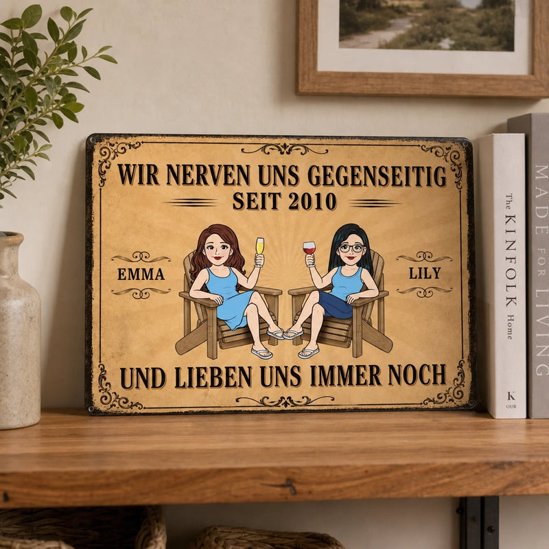 Personalisiertes Metallschild – Geschenk für Paar – Zusammen