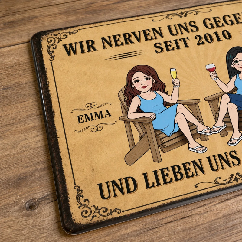 Personalisiertes Metallschild – Geschenk für Paar – Zusammen