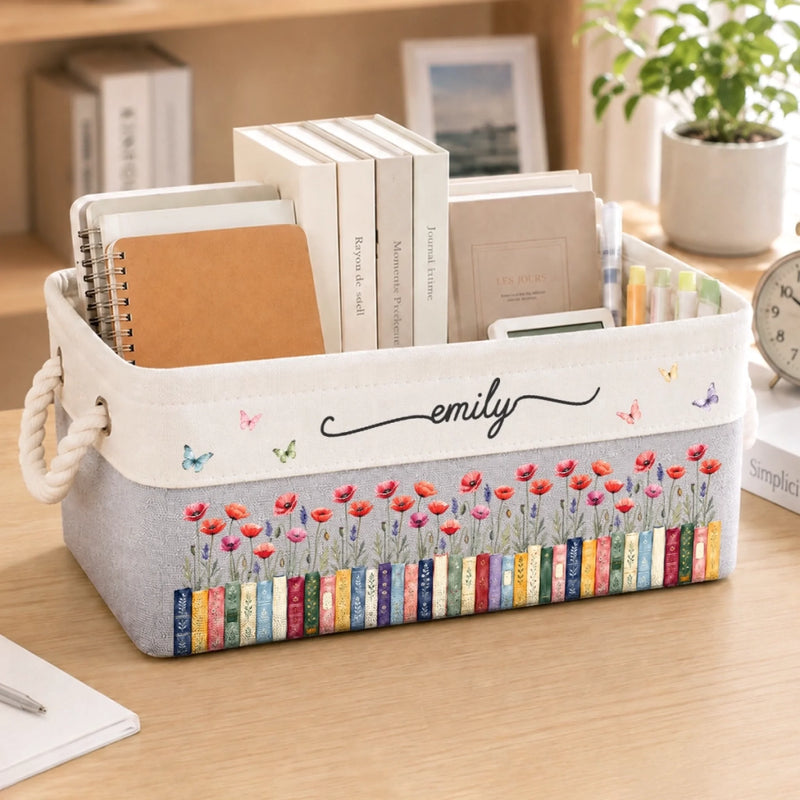 Personalisierte Aufbewahrungskorb – Geschenk für Frauen, Dich Selbst – Blühe auf deine eigene Art