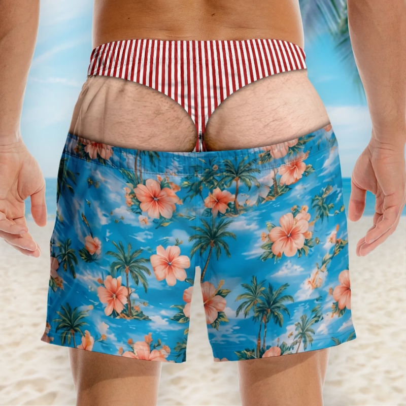 Personalisierte Herren-Badeshorts – Lustige Geschenke für Männer – Überraschung am Strand