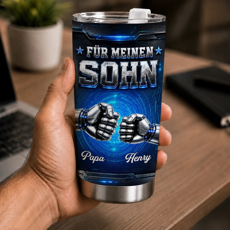 Personalisierter Thermobecher – Geschenk Für Sohn – Ich bin stolz auf dich