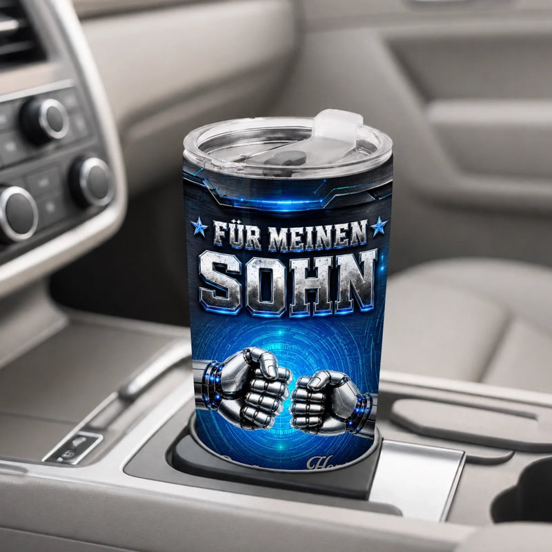 Personalisierter Thermobecher – Geschenk Für Sohn – Ich bin stolz auf dich