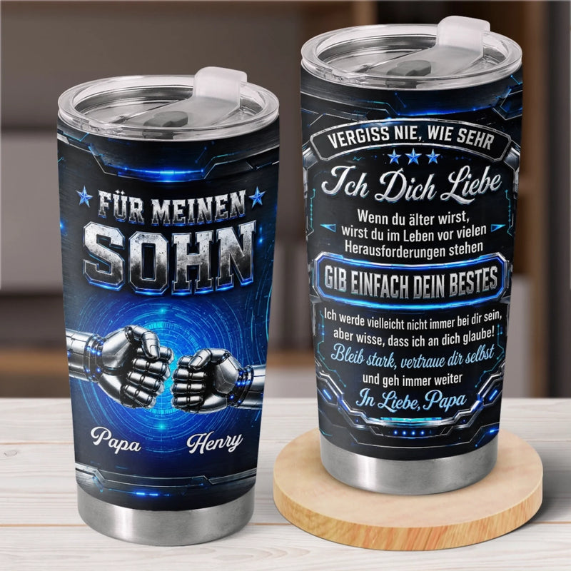 Personalisierter Thermobecher – Geschenk Für Sohn – Ich bin stolz auf dich