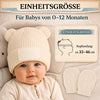 Personalisiertes Babymütze & Fäustlinge Set – Geschenk für frischgebackene Eltern – Willkommen auf der Welt