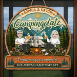 Personalisiertes Holzschild – Geschenk für Campingpaare – Camping voller Erinnerungen