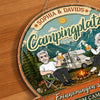 Personalisiertes Holzschild – Geschenk für Campingpaare – Camping voller Erinnerungen