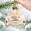 Personalisiertes Acrylornament - Weihnachtsgeschenk für Brautpaare – Frohe Weihnachten, Liebling