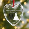 Personalisierte Glasornamente – Weihnachtsgeschenk für Paar, Ehemann, Ehefrau – Unser erstes Weihnachten