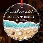 Personalisierte Glasornamente – Weihnachtsgeschenk für Paar – Der Anfang von für immer
