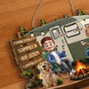 Personalisiertes Holzschild – Geschenk für Campingpaare, Tierliebhaber – Erinnerungen sammeln