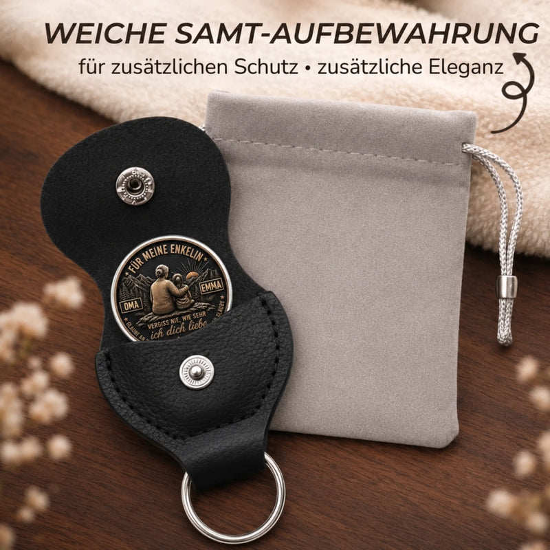 Personalisierter Taschenknuddler – Geschenk Für Enkelin – Meine Liebe gibt dir Schutz und Kraft