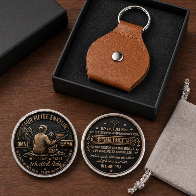 Personalisierter Taschenknuddler – Geschenk Für Enkelin – Meine Liebe gibt dir Schutz und Kraft