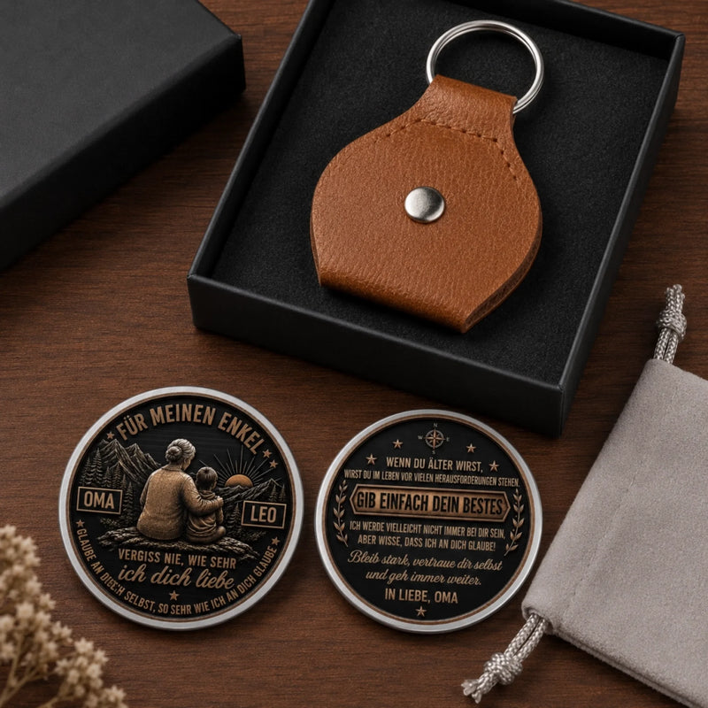 Personalisierter Taschenknuddler – Geschenk Für Enkel – Meine Liebe begleitet dich immer