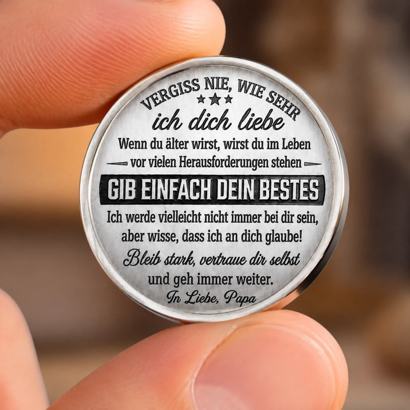Personalisierter Taschenknuddler – Geschenk Für Sohn – Du Bist Stärker, Als Du Denkst
