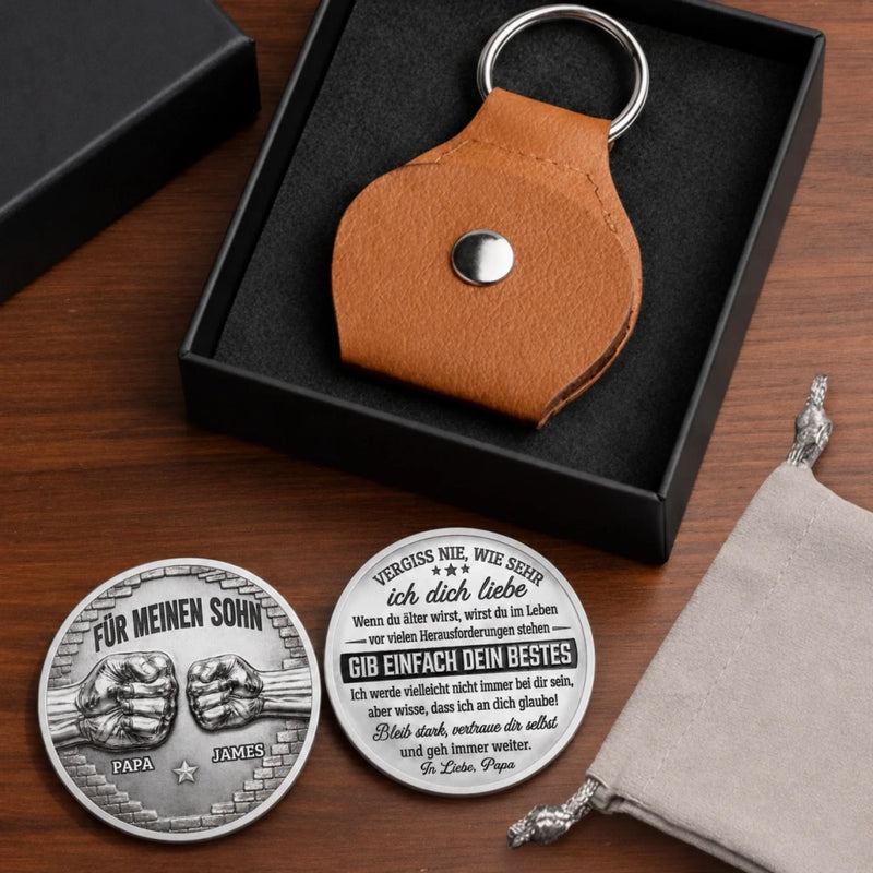 Personalisierter Taschenknuddler – Geschenk Für Sohn – Du Bist Stärker, Als Du Denkst