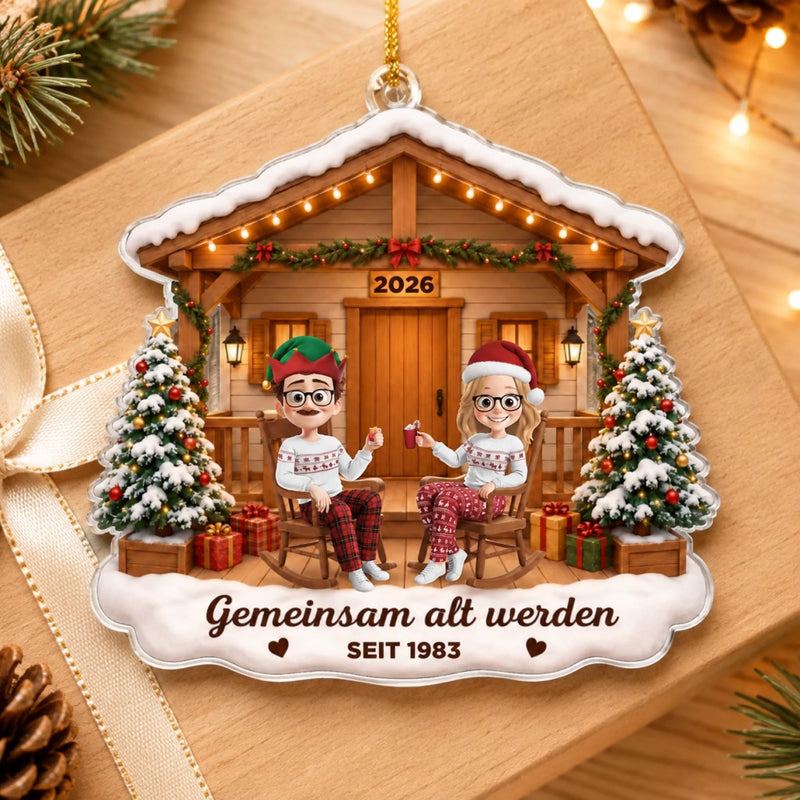 Personalisiertes Acrylornament – Weihnachtsgeschenk für Paare – Immer an deiner Seite