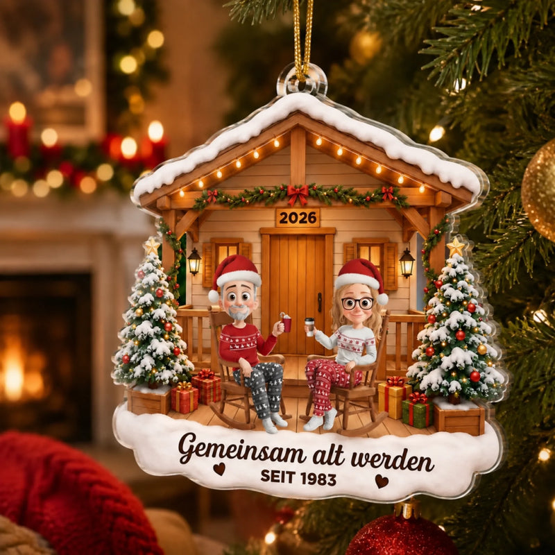 Personalisiertes Acrylornament – Weihnachtsgeschenk für Paare – Immer an deiner Seite