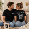 Personalisiertes Paar-T-Shirt – Geschenk für Paare, Braut, Bräutigam und Frischvermählte – Herr & Frau