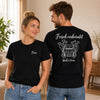 Personalisiertes Paar-T-Shirt – Geschenk für Paare, Braut, Bräutigam und Frischvermählte – Herr & Frau