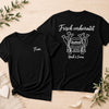 Personalisiertes Paar-T-Shirt – Geschenk für Paare, Braut, Bräutigam und Frischvermählte – Herr & Frau