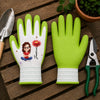 Personalisierte rutschfeste Gartenhandschuhe – Geschenk für Gärtnerin & Pflanzenliebhaber – Das Glück wächst im Garten
