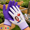 Personalisierte rutschfeste Gartenhandschuhe – Geschenk für Gärtnerin & Pflanzenliebhaber – Das Glück wächst im Garten