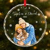 Personalisierte Glasornamente – Weihnachtsgeschenk für Paar – Wir wählen dich immer