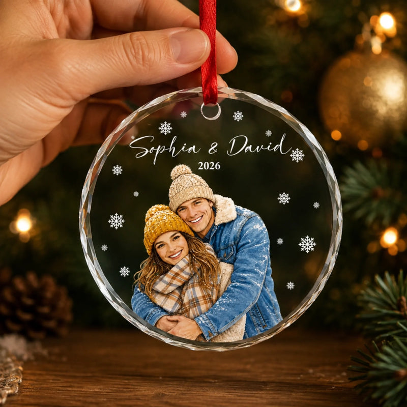 Personalisierte Glasornamente – Weihnachtsgeschenk für Paar – Wir wählen dich immer