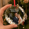 Personalisierte Glasornamente mit Foto – Weihnachtsgeschenk für Paar – Erstes gemeinsames Weihnachten