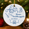 Personalisiertes Keramikornament – Weihnachtsgeschenk für Paar – Erstes gemeinsames Weihnachten