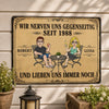 Personalisiertes Metallschild – Geschenk für Paar - Gemeinsam alt, Gemeinsam verrückt