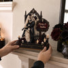 Personalisierte zweilagige Holzplakette - Halloween, Geschenke für Paar – Unsere ewige Gothic-Liebe