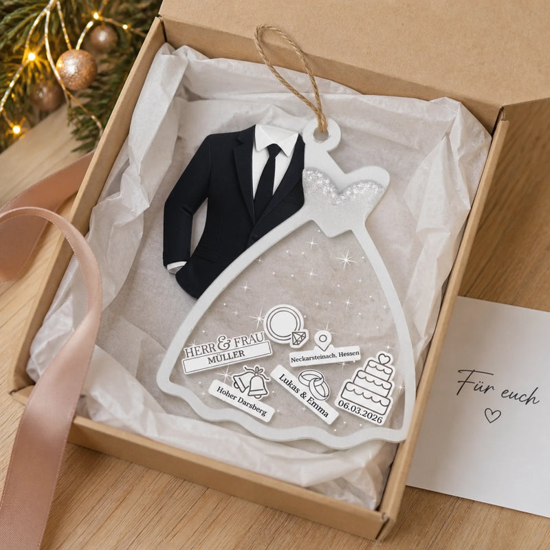 Personalisierte Shaker Ornament – Geschenk für Paare – Für immer zusammen