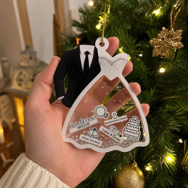 Personalisierte Shaker Ornament – Geschenk für Paare – Für immer zusammen